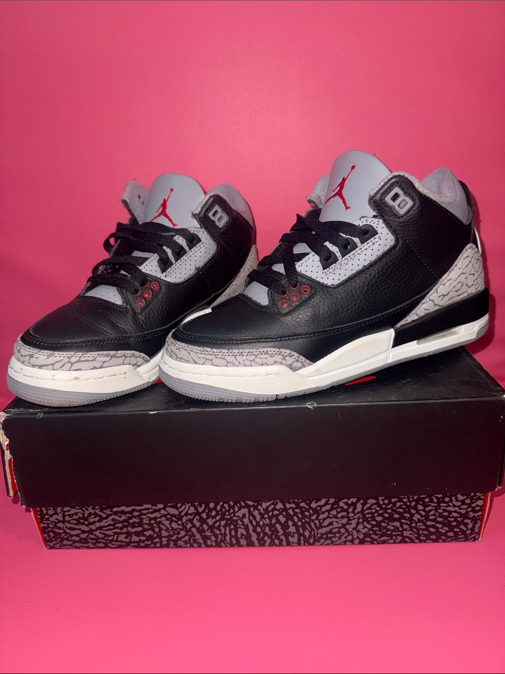 Air Jordan 3 Retro OG Black Cement 2024 (GS) Size 5Y / Women’s 6.5
